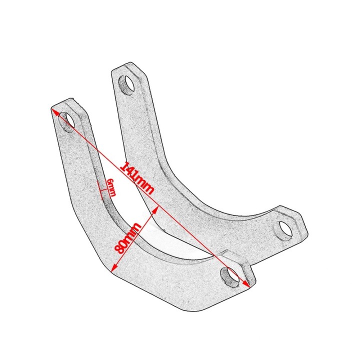 Σύνδεσμοι χαμηλώματος για Yamaha MT-15 / YZF-R15 / YZF-R125 2008-2020 (30mm)