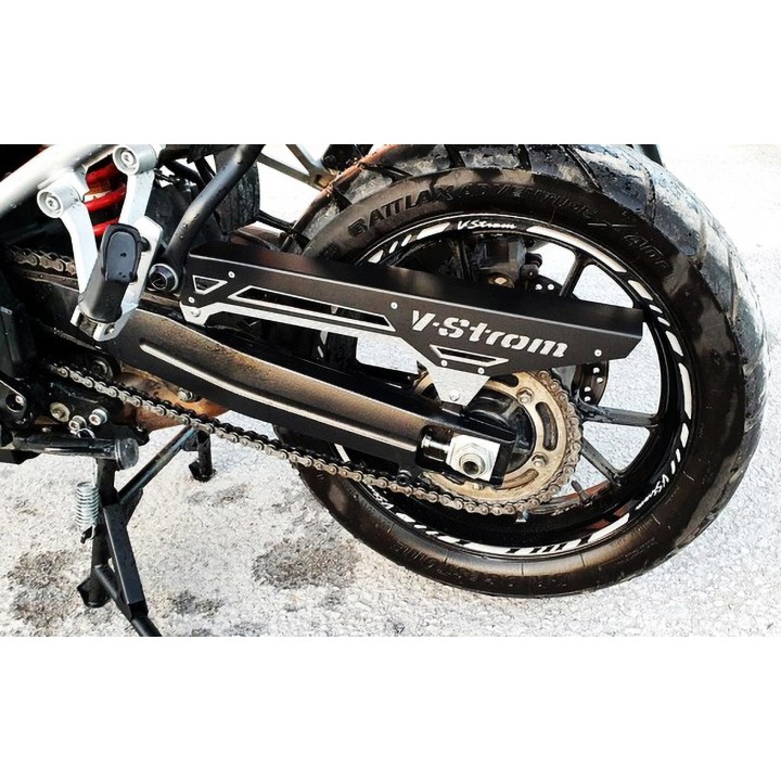 Chain guard compatible with Suzuki V-Strom DL1000 2014-2019 black