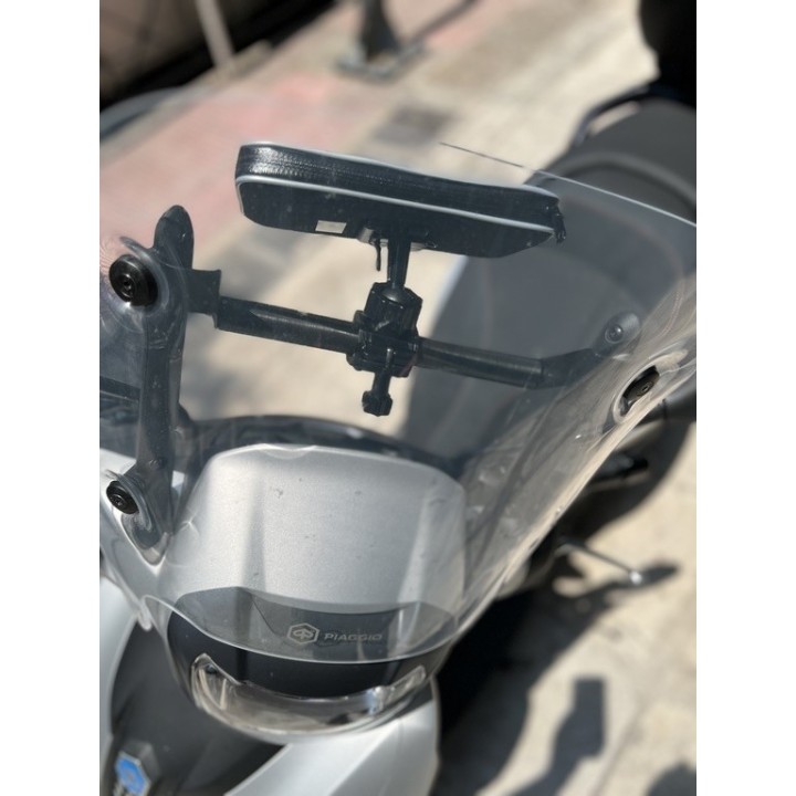 Smartphone / GPS mounting bracket compatible with Piaggio Beverly 300 / 400 2021-2025
