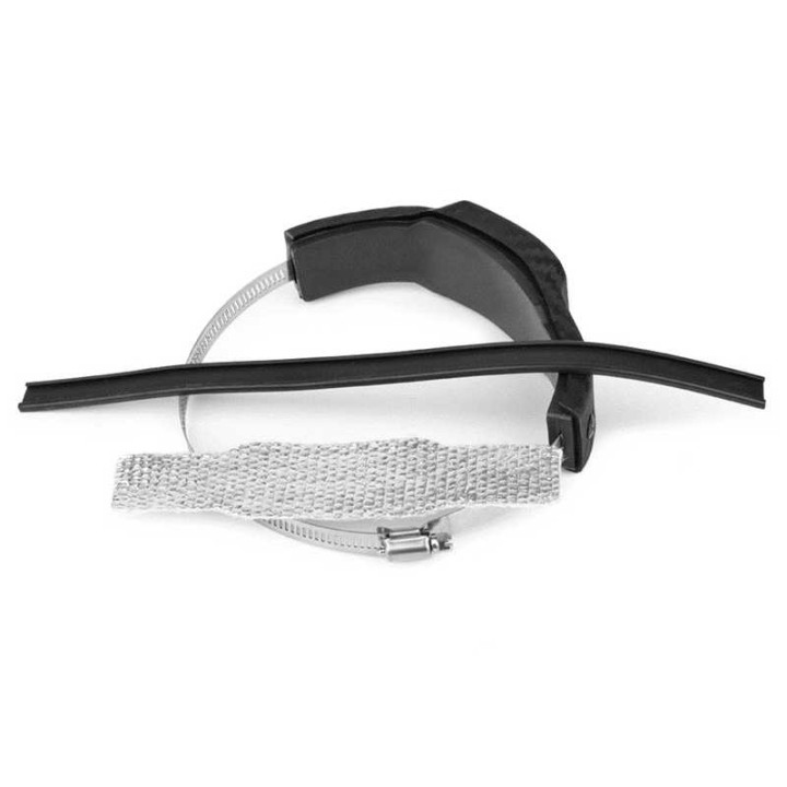 Exhaust muffler protector carbon look (1 piece)