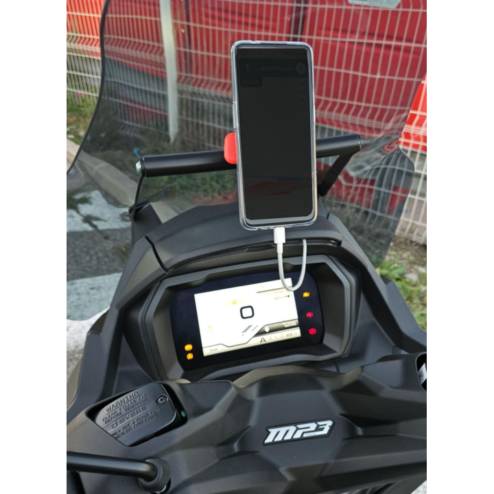 Μπαράκι στήριξης smartphone / GPS για Piaggio MP3 400 / MP3 530 hpe 2022-2025