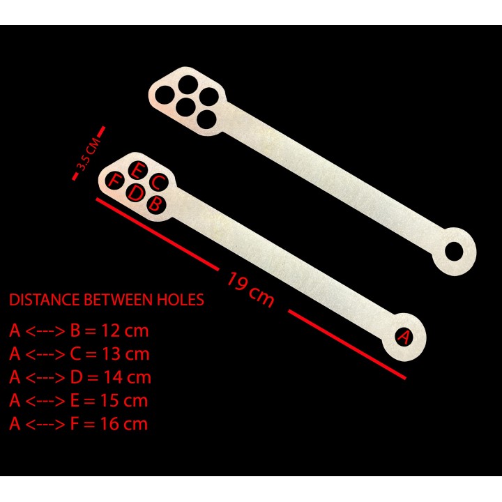 Σύνδεσμοι χαμηλώματος για Kawasaki KLX 250 / KLX 250R / KLX 300 1993-2003 (20-80mm)