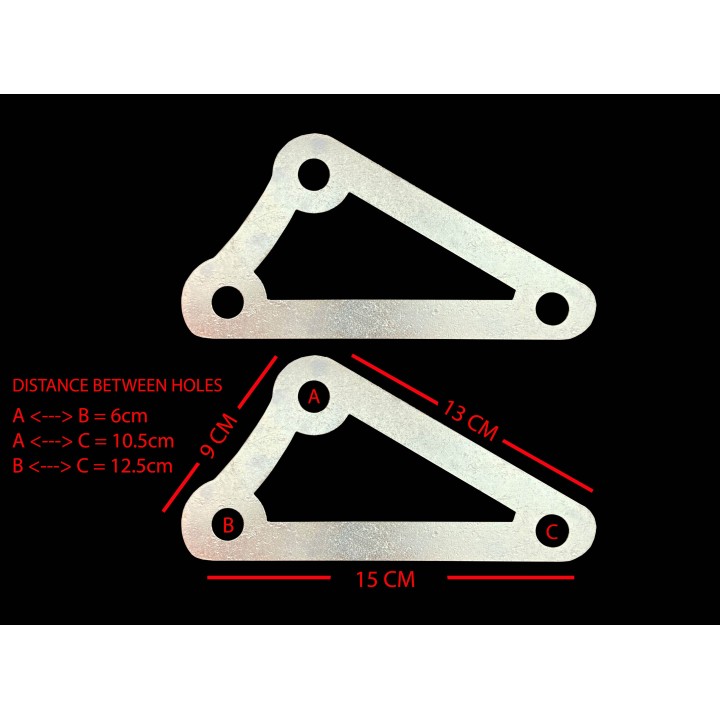 Σύνδεσμοι χαμηλώματος για Triumph Tiger 1050 2007-2019 (40mm)