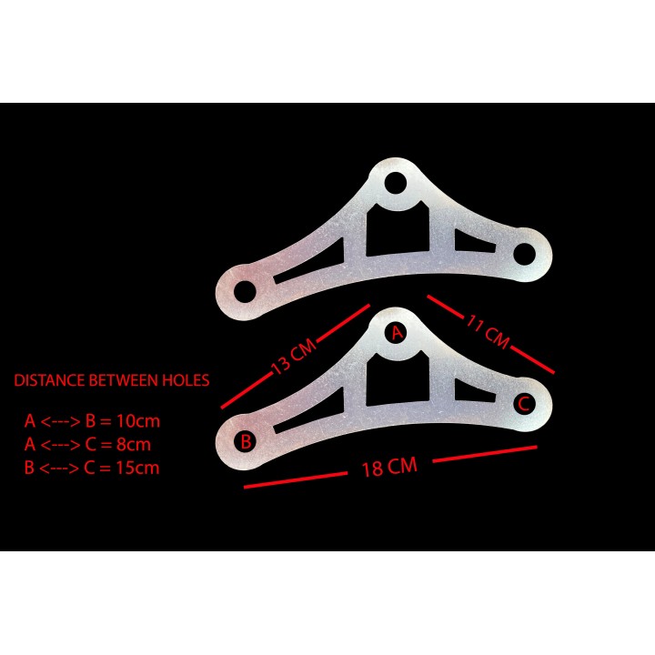 Σύνδεσμοι χαμηλώματος για Kawasaki Z1000 SX 2014-2016 (30mm)