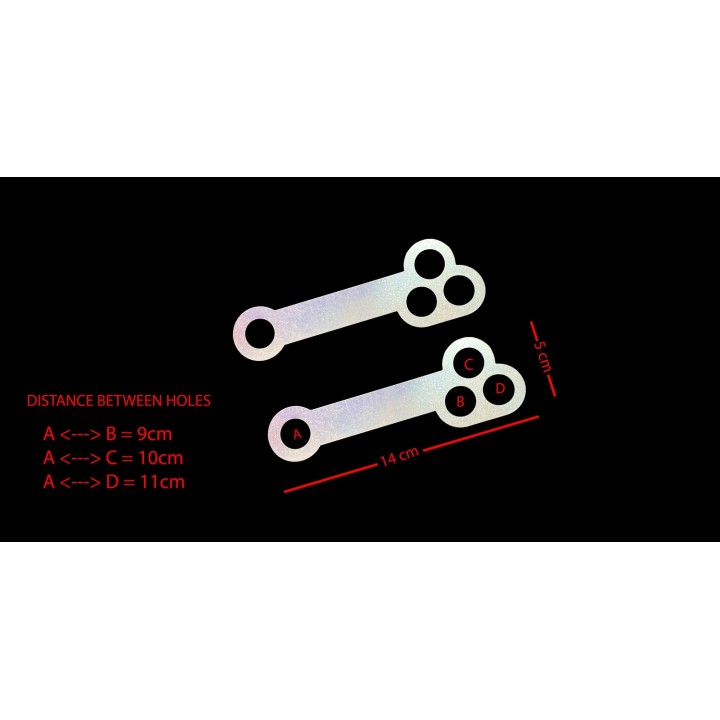 Σύνδεσμοι χαμηλώματος για Yamaha XT660 R / X 2004-2015 (30-60mm)