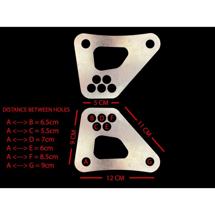 Σύνδεσμοι χαμηλώματος για Suzuki GSXR 1000 2009-2017 (10-25mm)