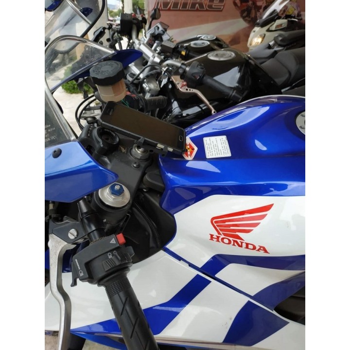 Universal fork stem yoke smartphone bracket for 19mm hole