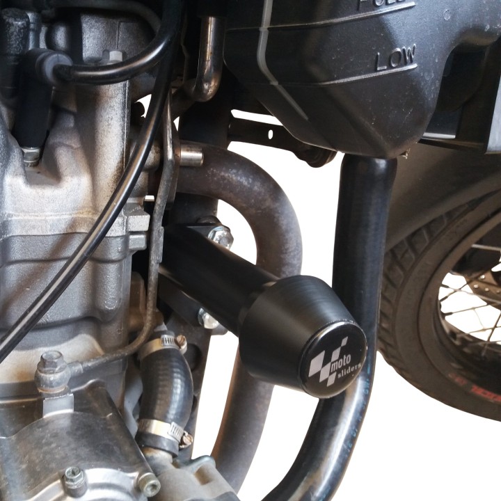 Frame crash pads compatible with Yamaha XT660X/R 2004-2015 (oxygen sensor)
