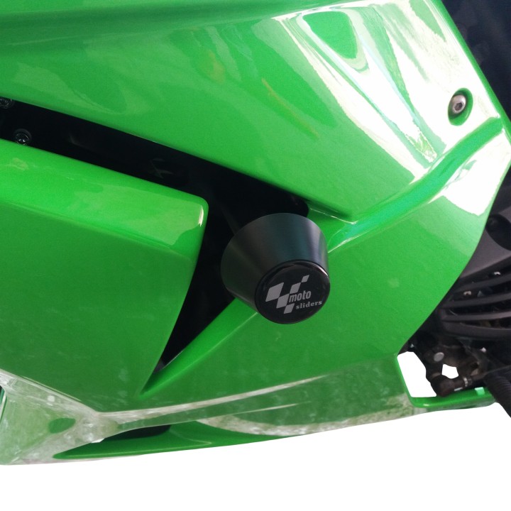 Frame crash pads compatible with Kawasaki ZX-250R Ninja 2008-2012
