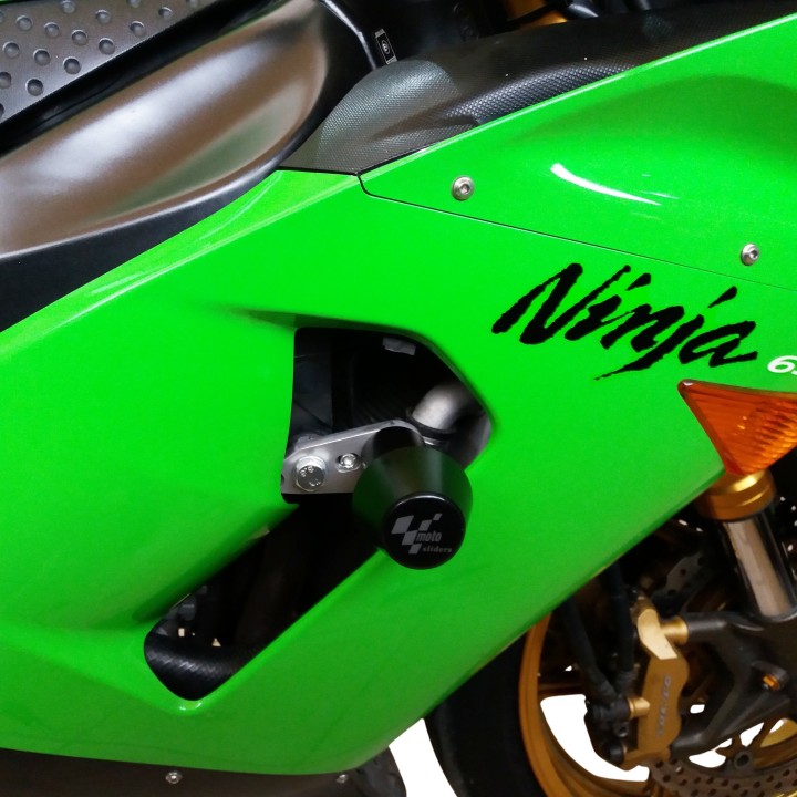 Frame crash pads compatible with Kawasaki ZX-6R 636 2005-2006
