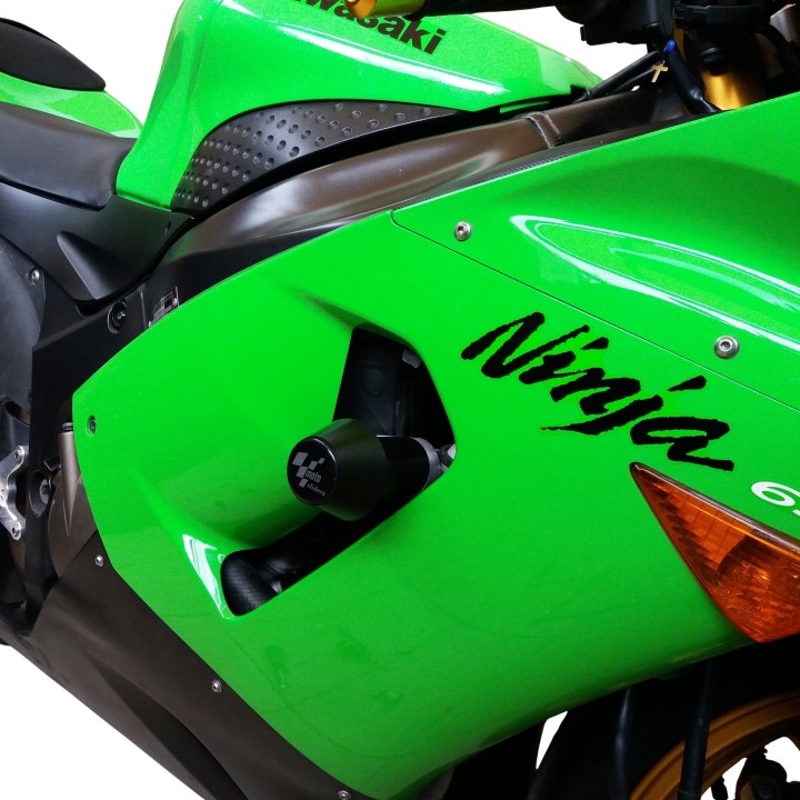 Frame crash pads compatible with Kawasaki ZX-6R 636 2005-2006