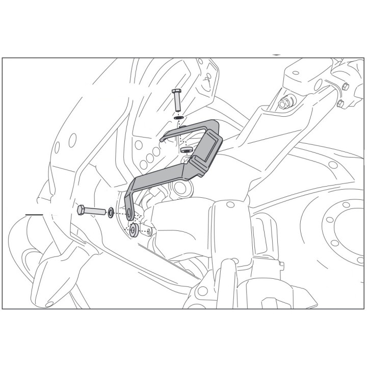 Μπαράκι στήριξης smartphone / GPS για Honda VFR800X Crossrunner 2011-2014